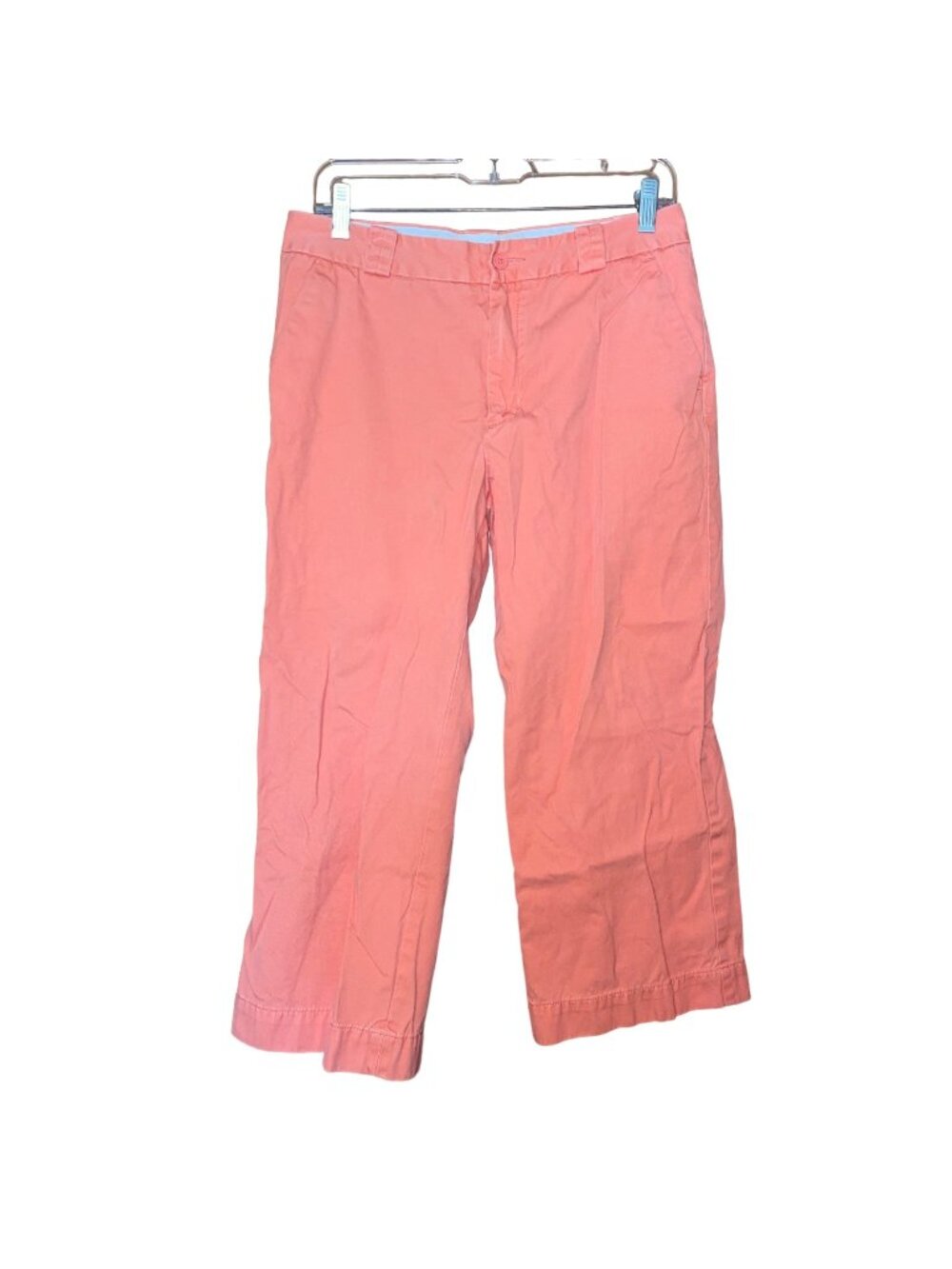 Gap Womens Coral Pants Classic Fit Size 10R With Pockets & Button-Zip Closure